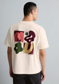 T-Shirt relaxed mit großem Rückenprint