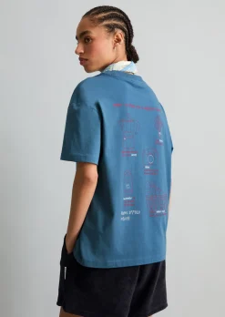 T-Shirt relaxed mit Rückenprint