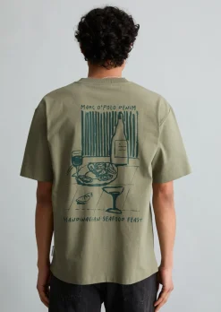 T-Shirt relaxed mit Rückenprint