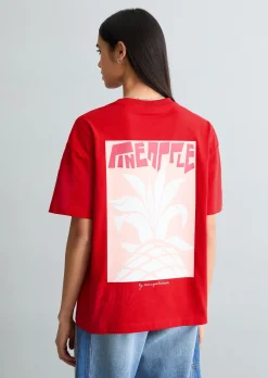 T-Shirt relaxed mit Rückenprint