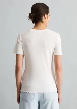 T-Shirt slim aus Bio-Baumwoll-Stretchjersey