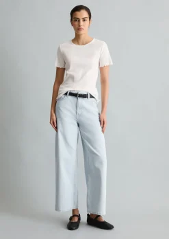T-Shirt slim aus Bio-Baumwoll-Stretchjersey