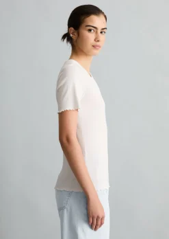 T-Shirt slim aus Bio-Baumwoll-Stretchjersey