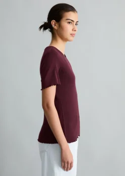 T-Shirt slim aus Bio-Baumwoll-Stretchjersey