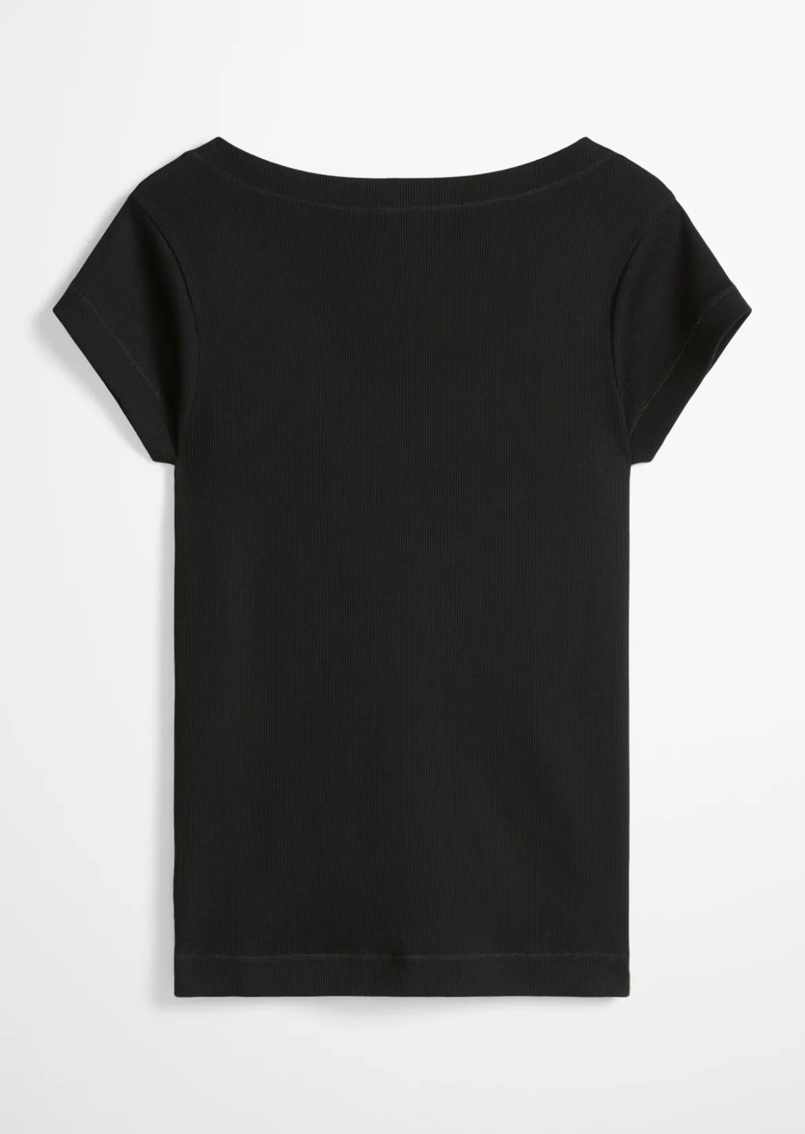 T-Shirt slim aus elastischem Rippjersey