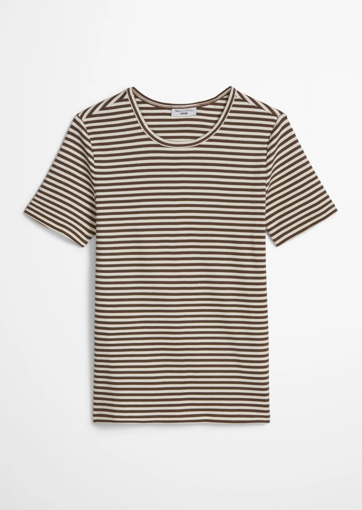 T-Shirt slim aus Rippjersey