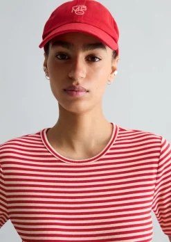 T-Shirt slim aus Rippjersey
