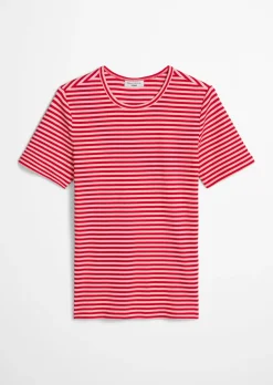 T-Shirt slim aus Rippjersey