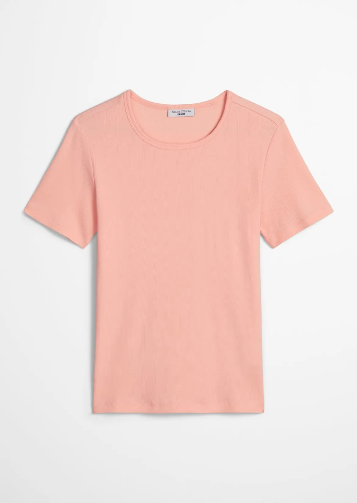 T-Shirt slim aus weichem Rippjersey
