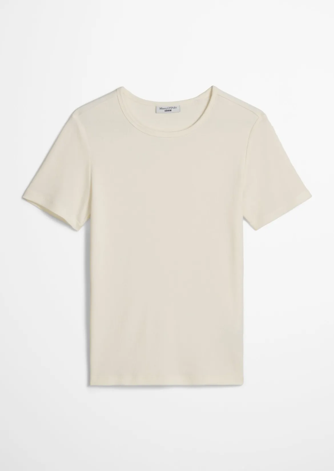 T-Shirt slim aus weichem Rippjersey