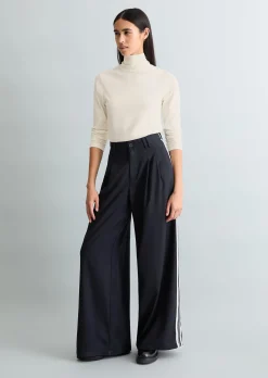 Turtleneck Longsleeve slim aus elastischem Single Jersey