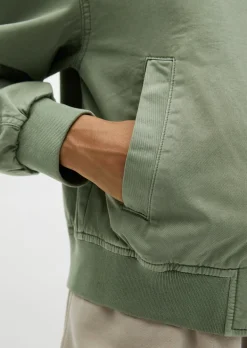 Twill-Blouson regular garment-dyed aus reiner Bio-Baumwolle