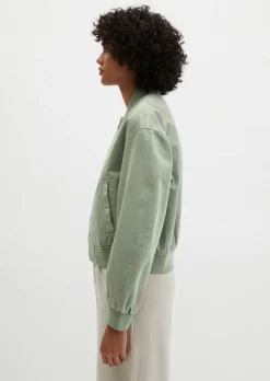 Twill-Blouson regular garment-dyed aus reiner Bio-Baumwolle