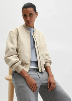 Twill-Blouson regular garment-dyed aus reiner Bio-Baumwolle