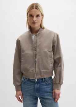 Twill-Blouson regular garment-dyed aus reiner Bio-Baumwolle
