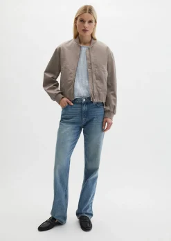 Twill-Blouson regular garment-dyed aus reiner Bio-Baumwolle