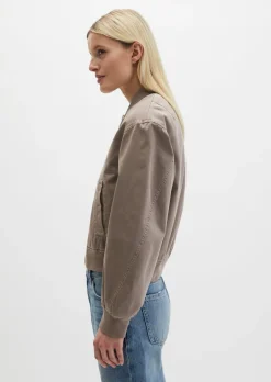 Twill-Blouson regular garment-dyed aus reiner Bio-Baumwolle