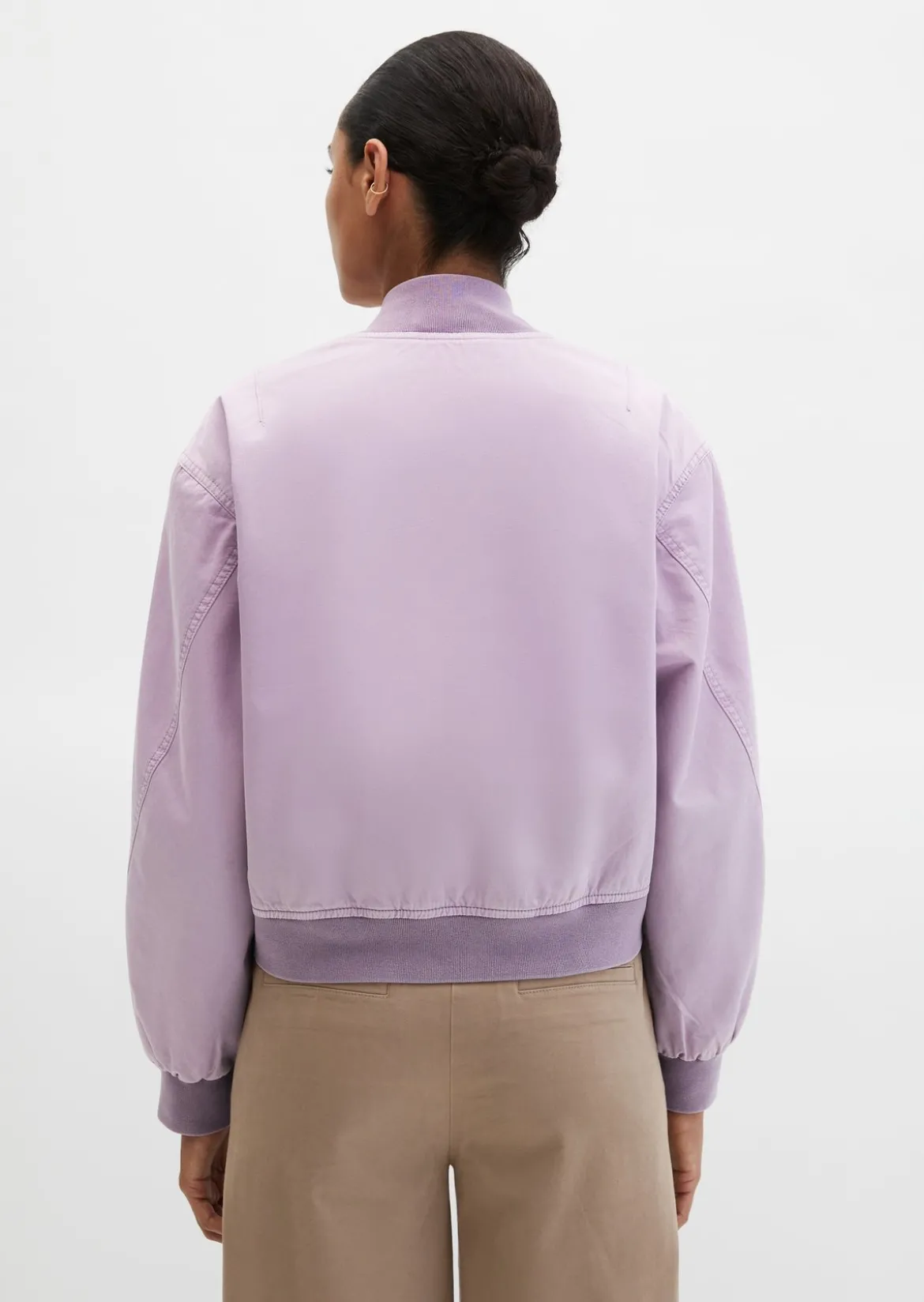 Twill-Blouson regular garment-dyed aus reiner Bio-Baumwolle