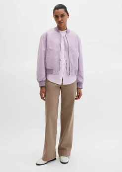 Twill-Blouson regular garment-dyed aus reiner Bio-Baumwolle