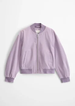 Twill-Blouson regular garment-dyed aus reiner Bio-Baumwolle