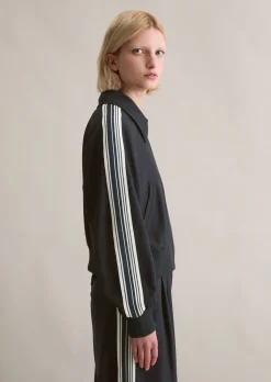 Twill-Blouson relaxed cropped mit LENZING™ ECOVERO™
