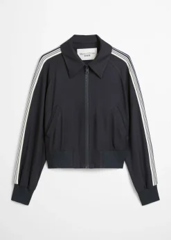 Twill-Blouson relaxed cropped mit LENZING™ ECOVERO™