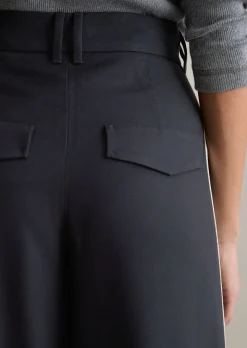 Twill-Bundfaltenhose relaxed mit LENZING™ ECOVERO™