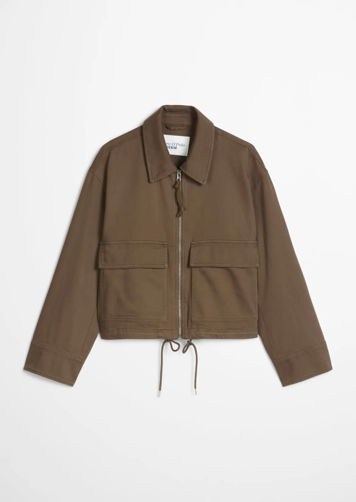 Twill-Jacke regular aus Organic-Cotton-Lyocell-Stretch