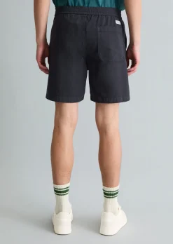 Twill-Jogger-Shorts regular aus elastischem Bio-Baumwoll-Twill
