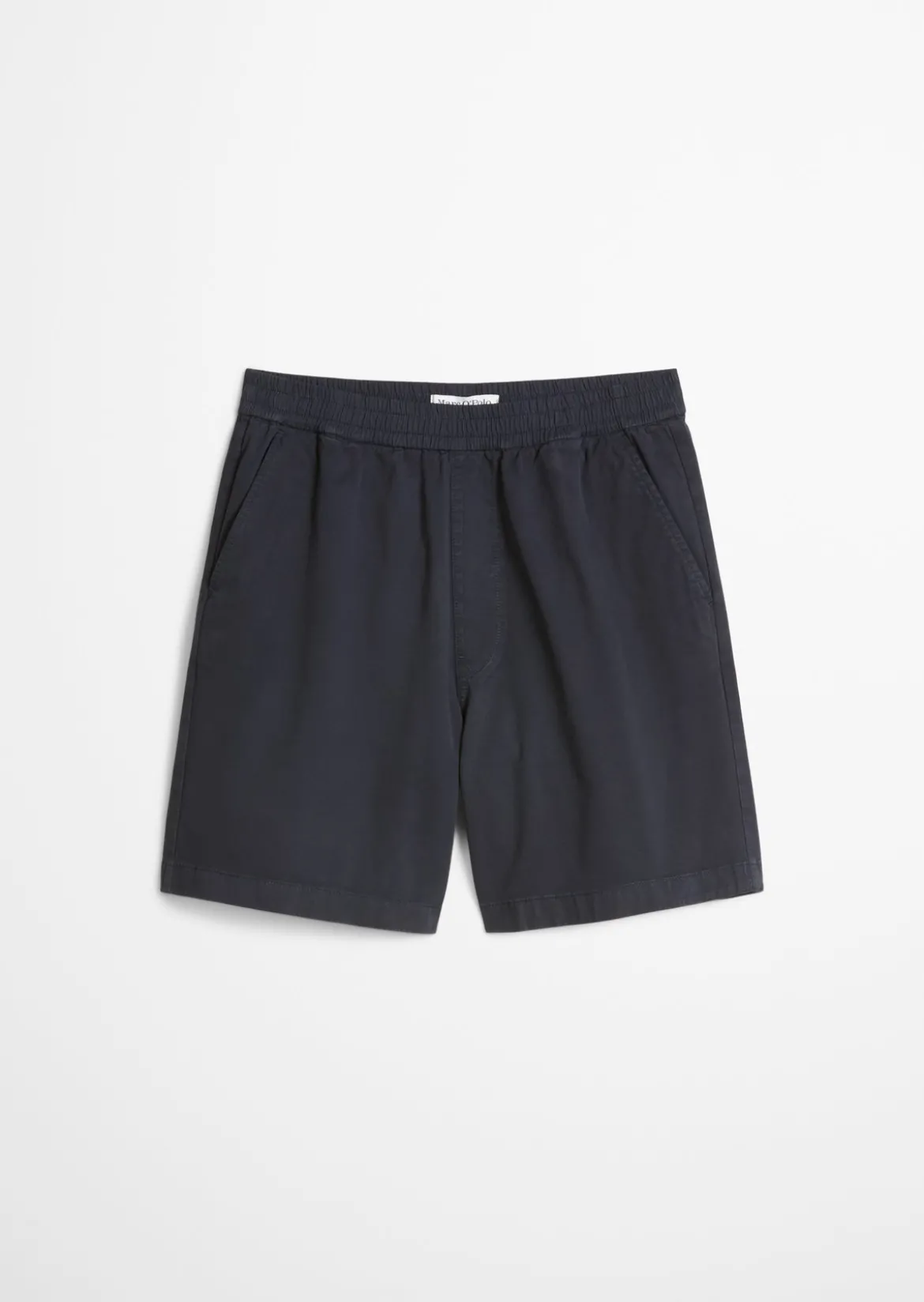 Twill-Jogger-Shorts regular aus elastischem Bio-Baumwoll-Twill