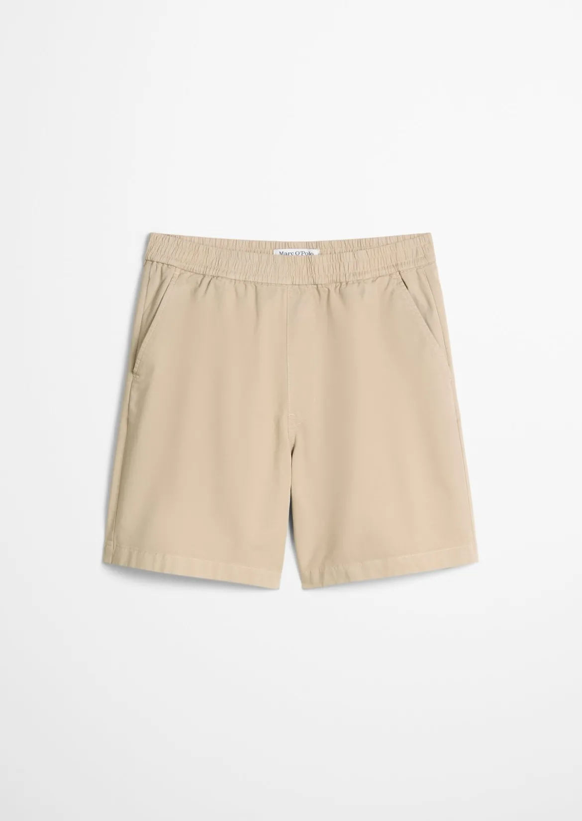 Twill-Jogger-Shorts regular aus elastischem Bio-Baumwoll-Twill