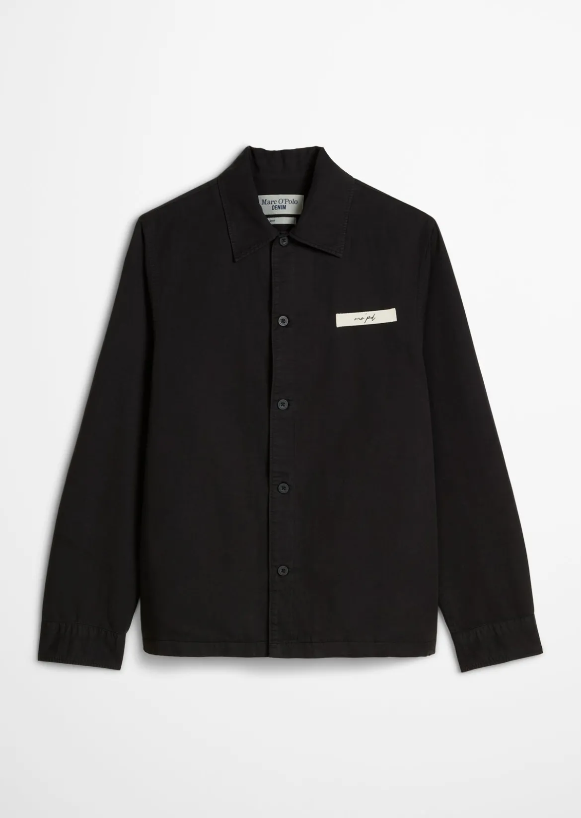 Twill-Overshirt regular aus Bio-Baumwolle und Leinen