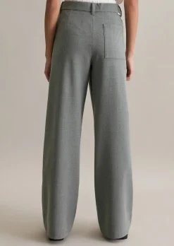 Two-in-One Hose loose aus weichem Viskose-Baumwolle-Mix