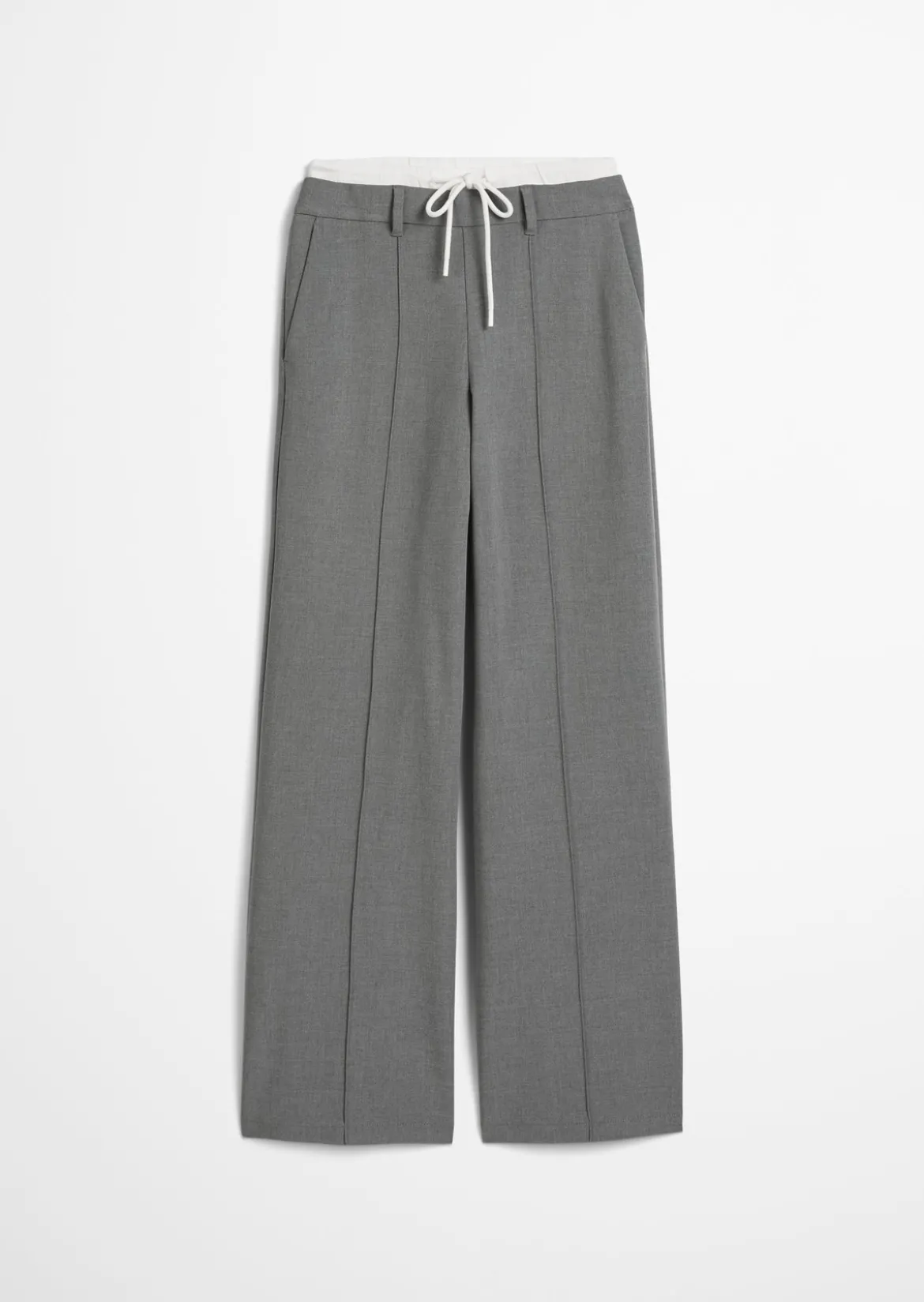 Two-in-One Hose loose aus weichem Viskose-Baumwolle-Mix
