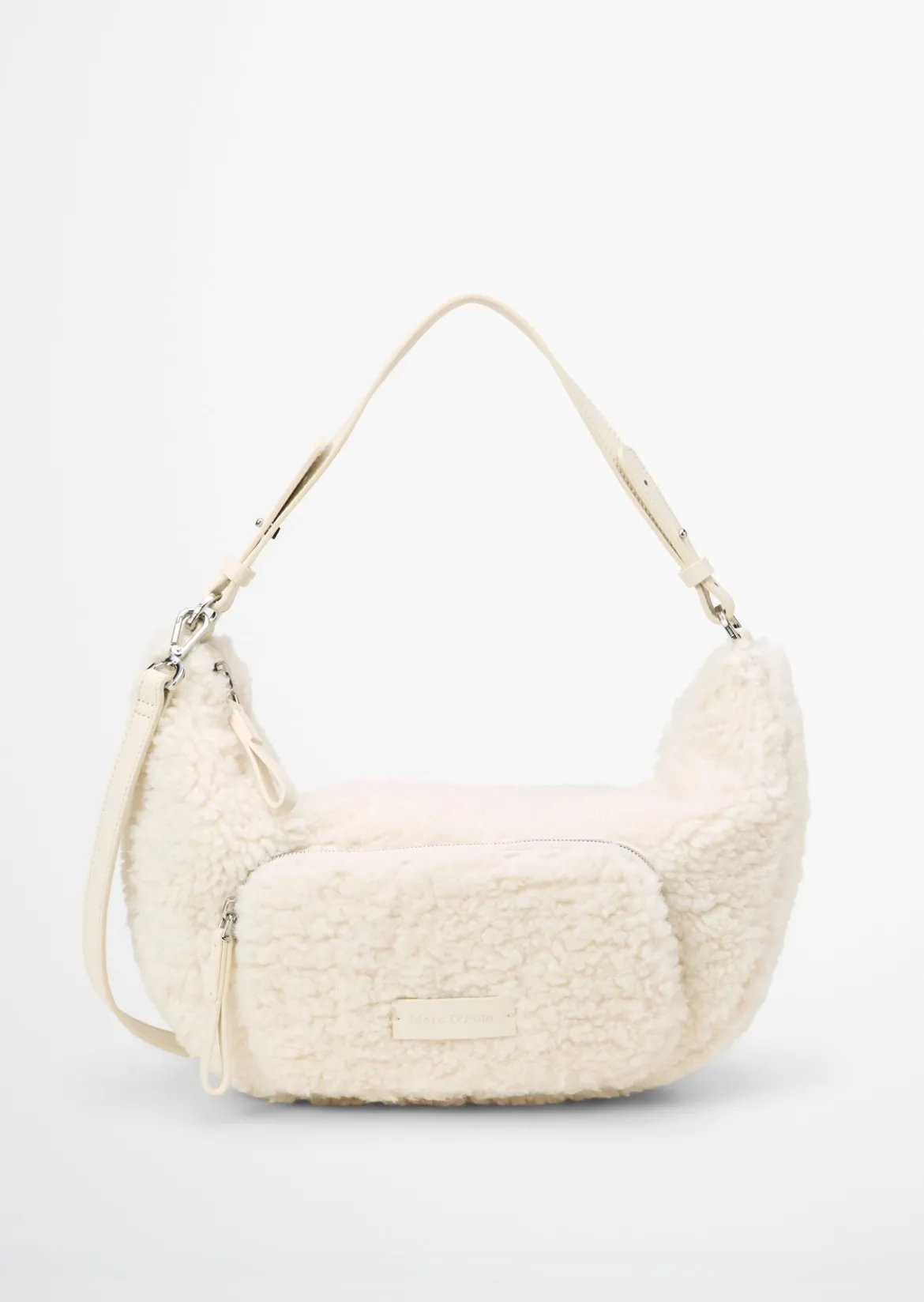 Umhängetasche medium aus weichem Teddyfell