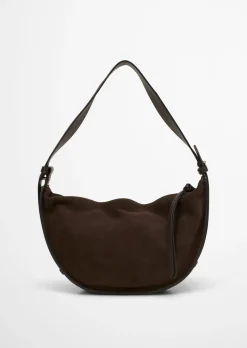 Umhängetasche medium im Slouchy-Shape mit festem Boden