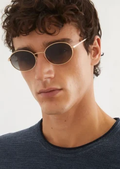 Unisex-Sonnenbrille aus leichtem Metall