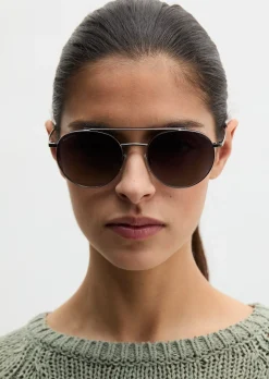 Unisex-Sonnenbrille aus leichtem Metall