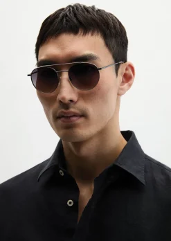 Unisex-Sonnenbrille aus leichtem Metall