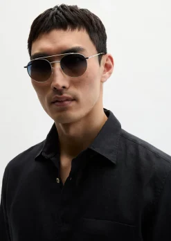 Unisex-Sonnenbrille aus leichtem Metall