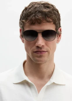 Unisex-Sonnenbrille im Aviator-Stil