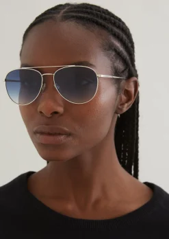 Unisex-Sonnenbrille im Aviator-Stil