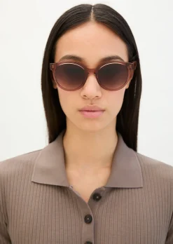 Unisex-Sonnenbrille im Panto-Stil