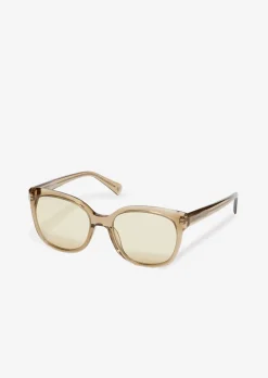 Unisex-Sonnenbrille mit breitem Bio-Acetat-Rahmen