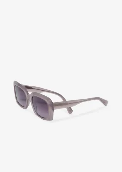 Unisex-Sonnenbrille mit breitem Bio-Acetat-Rahmen