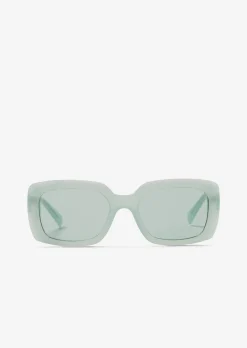 Unisex-Sonnenbrille mit breitem Bio-Acetat-Rahmen