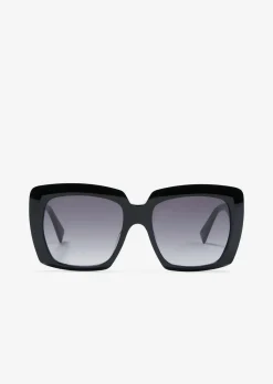Unisex-Sonnenbrille mit breitem Bio-Acetat-Rahmen