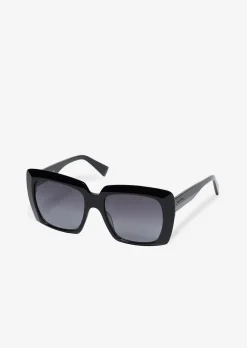 Unisex-Sonnenbrille mit breitem Bio-Acetat-Rahmen