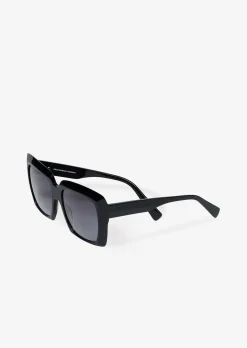 Unisex-Sonnenbrille mit breitem Bio-Acetat-Rahmen