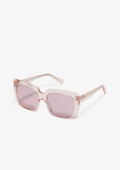 Unisex-Sonnenbrille mit breitem Bio-Acetat-Rahmen